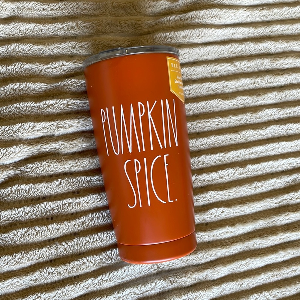 Pumpkin spice insulted tumbler
